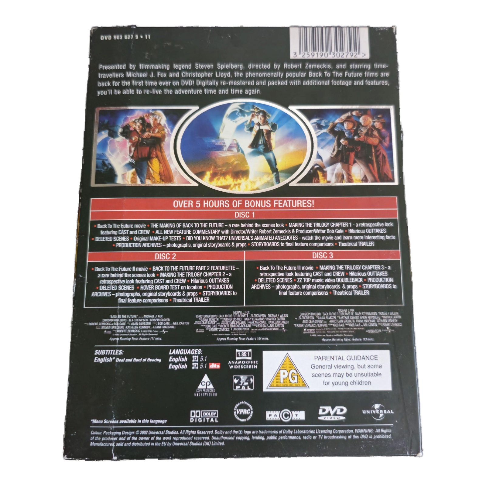 Back to the Future Trilogy DVD - Region 2 - Excellent Condition with Extras - Image 2