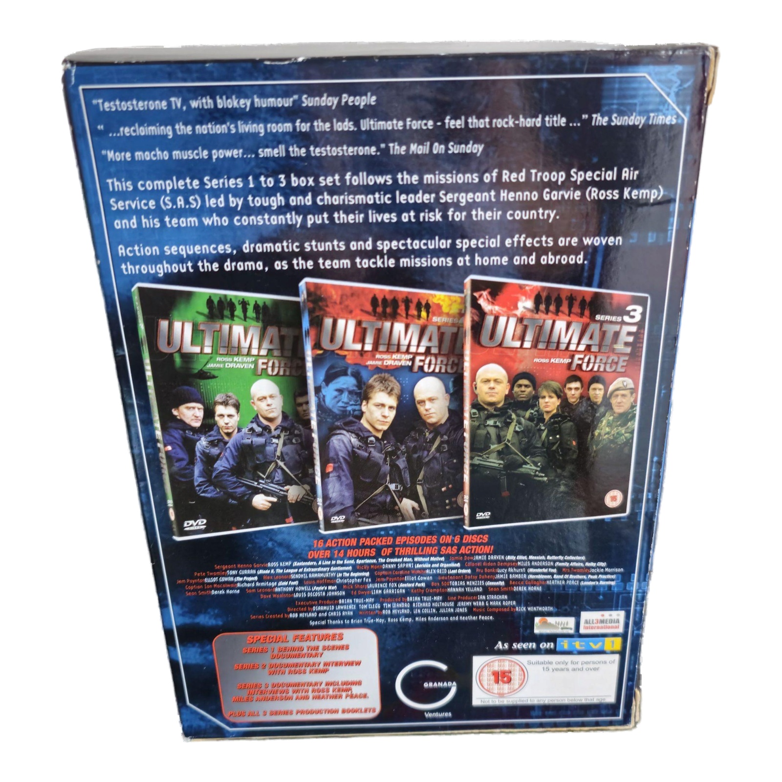 Ultimate Force Series 1-3 DVD Box Set - Region 2 PAL - Excellent Condition - Image 2