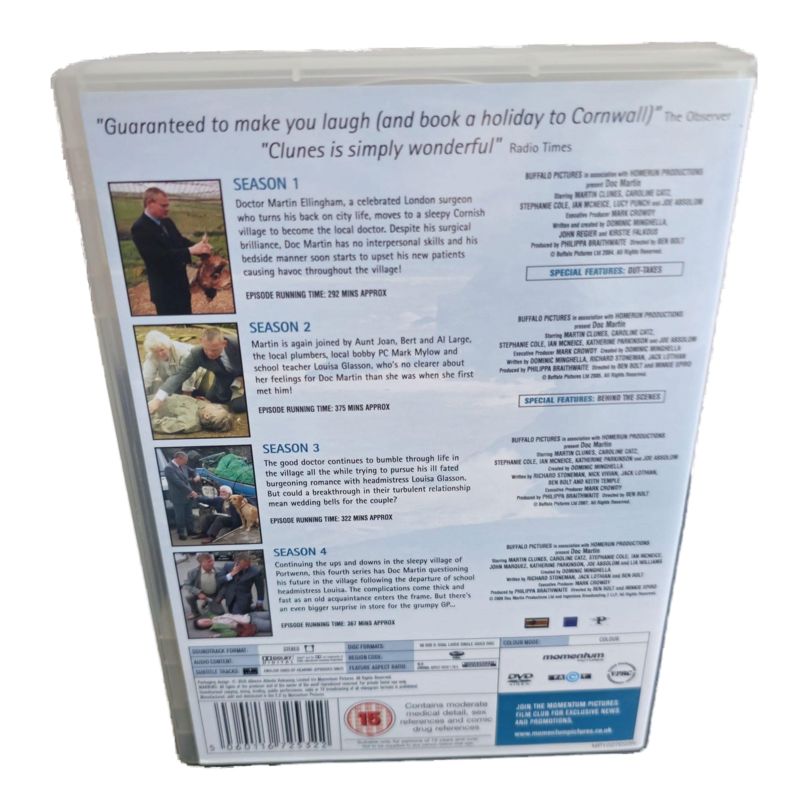 Doc Martin Complete Series 1 to 4 DVD - Region 2 - Very Good Condition - Image 3